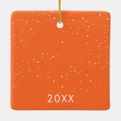 Ons eerste paar Passen getrouwd Keramisch Ornament (Achterkant)