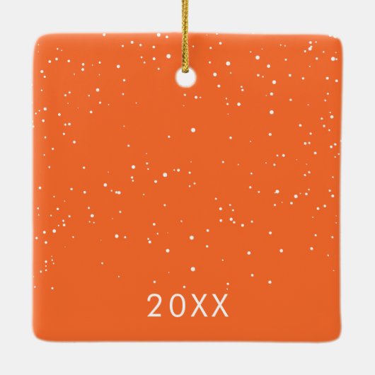 Ons eerste paar Passen getrouwd Keramisch Ornament (Achterkant)