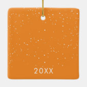 Ons eerste paar Passen getrouwd Keramisch Ornament (Achterkant)