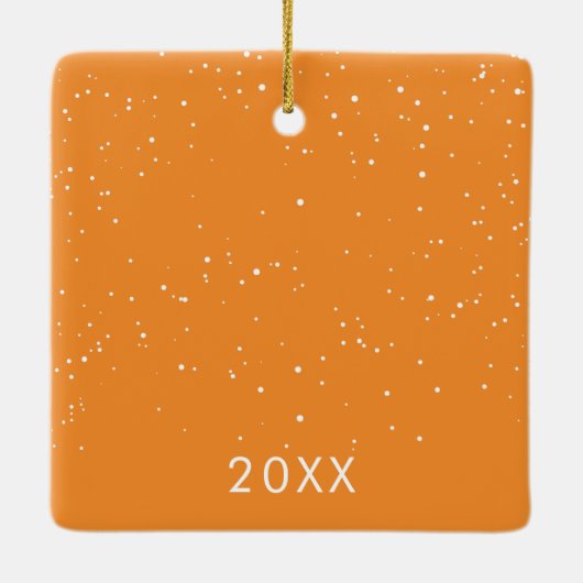 Ons eerste paar Passen getrouwd Keramisch Ornament (Achterkant)