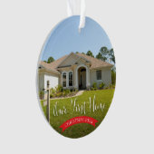 Ons eerste startpunt met foto's en kerst ornament (voorkant)