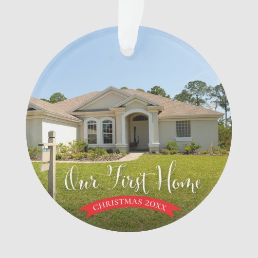 Ons eerste startpunt met foto's en kerst ornament (voorkant)