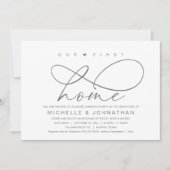 Ons eerste thuis, Modern Housewarming feestje Kaart (Voorkant)