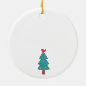 Ons eerste thuis Wereldbol Keramisch Ornament (Achterkant)