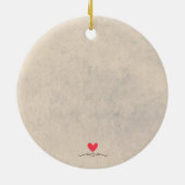 Ons eerste verloofde echtpaar keramisch ornament (Achterkant)