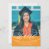 ONS ELEGANTE SCRIPT AFSTUDEERDER | UITNODIGING VOO (Voorkant)