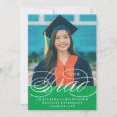 ONS ELEGANTE SCRIPT AFSTUDEERDER | UITNODIGING VOO (Voorkant)