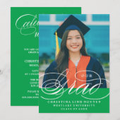 ONS ELEGANTE SCRIPT AFSTUDEERDER | UITNODIGING VOO (Voorkant / Achterkant)