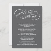 ONS ELEGANTE SCRIPT AFSTUDEERDER | UITNODIGING VOO (Achterkant)