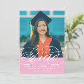 ONS ELEGANTE SCRIPT AFSTUDEERDER | UITNODIGING VOO (Staand voorkant)