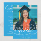 ONS ELEGANTE SCRIPT AFSTUDEERDER | UITNODIGING VOO (Voorkant / Achterkant)