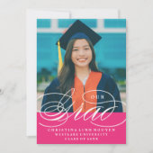 ONS ELEGANTE SCRIPT AFSTUDEERDER | UITNODIGING VOO (Voorkant)