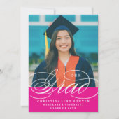 ONS ELEGANTE SCRIPT AFSTUDEERDER | UITNODIGING VOO (Voorkant)