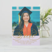 ONS ELEGANTE SCRIPT AFSTUDEERDER | UITNODIGING VOO (Staand voorkant)