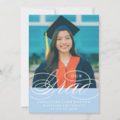 ONS ELEGANTE SCRIPT AFSTUDEERDER | UITNODIGING VOO (Voorkant)
