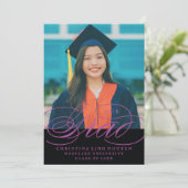 ONS ELEGANTE SCRIPT AFSTUDEERDER | UITNODIGING VOO (Staand voorkant)