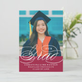 ONS ELEGANTE SCRIPT AFSTUDEERDER | UITNODIGING VOO (Staand voorkant)