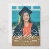 ONS ELEGANTE SCRIPT AFSTUDEERDER | UITNODIGING VOO (Voorkant)