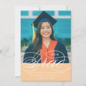ONS ELEGANTE SCRIPT AFSTUDEERDER | UITNODIGING VOO (Voorkant)