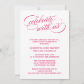 ONS ELEGANTE SCRIPT AFSTUDEERDER | UITNODIGING VOO (Achterkant)