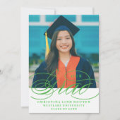 ONS ELEGANTE SCRIPT AFSTUDEERDER | UITNODIGING VOO (Voorkant)