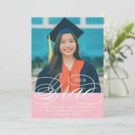 ONS ELEGANTE SCRIPT AFSTUDEERDER | UITNODIGING VOO