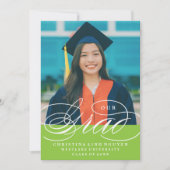 ONS ELEGANTE SCRIPT AFSTUDEERDER | UITNODIGING VOO (Voorkant)