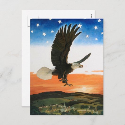 Ons embleem van Newell Convers Wyeth Feestdagenkaart (Voorkant / Achterkant)