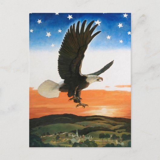 Ons embleem van Newell Convers Wyeth Feestdagenkaart (Voorkant)