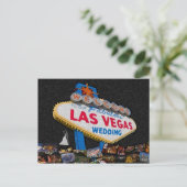 Ons Fabulous Las Vegas Wedding Briefkaart (Staand voorkant)