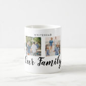 Ons Familie 4 Foto Aangepaste Bericht Koffiemok (Center)