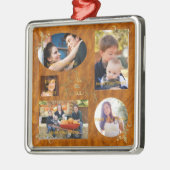 Ons familielettertje metalen ornament (Links)