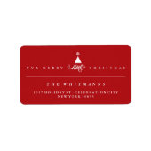 Ons favoriete kerstcadeauadres Baby Etiket (Voorkant)