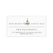 Ons favoriete kerstcadeauadres Baby Etiket (Voorkant)