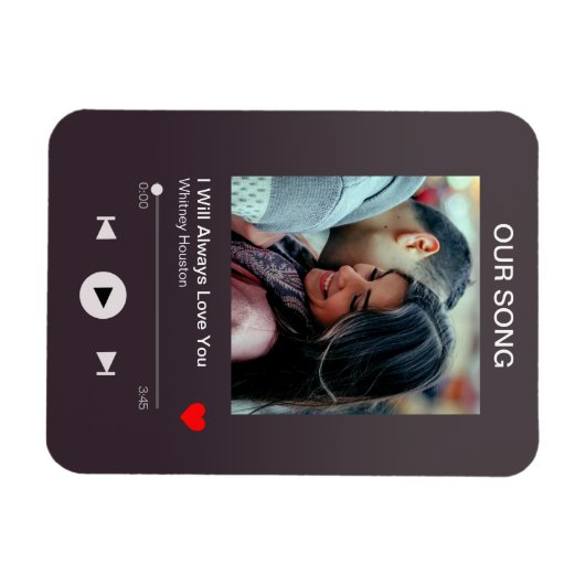 Ons favoriete lied - Aangepaste foto Magneet (Horizontaal)