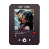 Ons favoriete lied - Aangepaste foto Magneet (Verticaal)