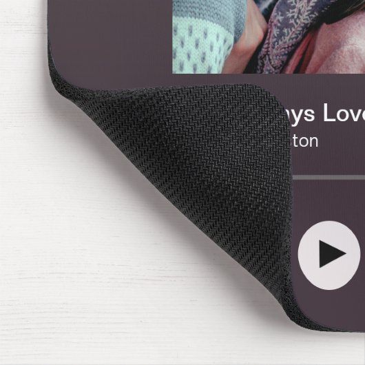 Ons favoriete lied - Aangepaste foto Muismat (Hoek)