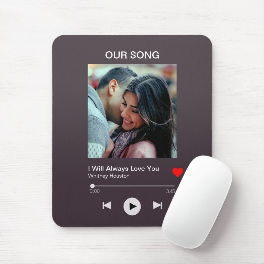 Ons favoriete lied - Aangepaste foto Muismat (Met muis)