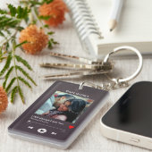 Ons favoriete lied - Aangepaste foto Sleutelhanger (Voorkant Rechts)