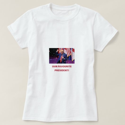ONS FAVORIETE PRESIDENT Beste cadeau voor koppel T-shirt (Design voorkant)
