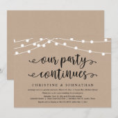 Ons Feest Gaat Door, Trouw Elopement  Kaart (Voorkant / Achterkant)