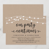 Ons Feest Gaat Door, Trouwuitnodiging voor een Elo Kaart (Voorkant / Achterkant)