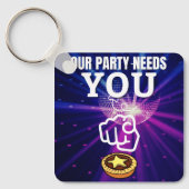 Ons feest heeft je nodig - gehakt taarten sleutelhanger (Voorkant)