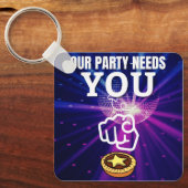 Ons feest heeft je nodig - gehakt taarten sleutelhanger (Voorkant)