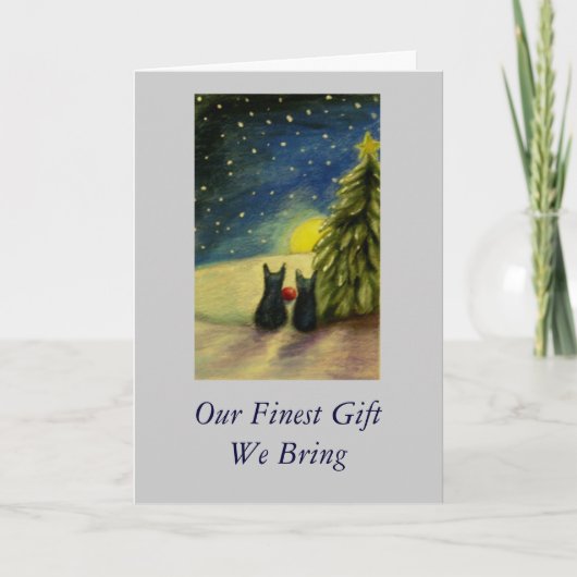 Ons Fijnste Geschenk Brengen Wij Feestdagen Kaart (Voorkant)