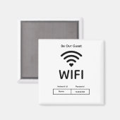 Ons gast WiFi wachtwoord Magneet (Voorkant / Achterkant)