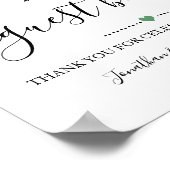 Ons gastenboek Huwelijksreceptie Citroenen Bord Poster (Hoek)