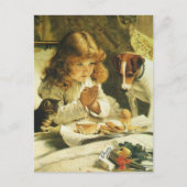 Ons Gebed, Spanning Charles Burton Barber Briefkaart (Voorkant)