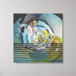 "Ons geboorteland" 24" x 24" Canvas Afdruk