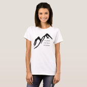 Ons geloof kan bergen verplaatsen t-shirt (Voorkant volledig)